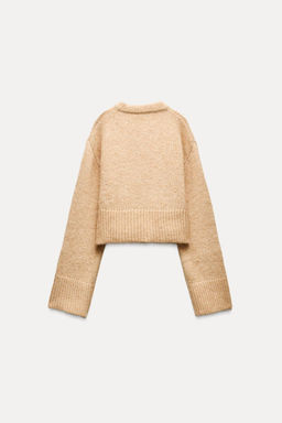 CROPPED KNIT SWEATER - Zara фото 4