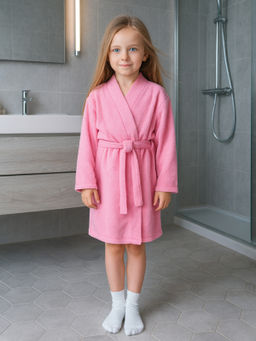 Халат детский розовый