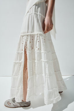Maxifalda con bordado ingl?s - H&m фото 3
