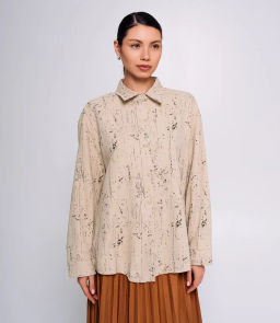 Рубашка #КТ1908, бежевый