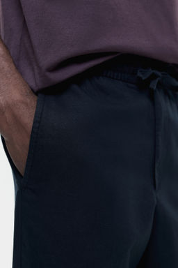 Pantal?n en mezcla de lino Regular Fit - H&m фото 11