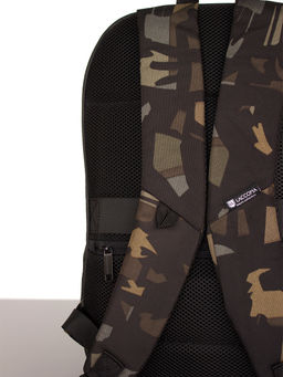 LACCOMA рюкзак LT2006-черный-комуфляж полиэстр+эко кожа полиэстр