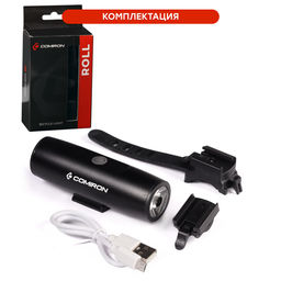 Фонарь передний COMIRON ROLL корпус: авиационный алюминий 6063, IPX6; свет: 3535 LED, линза, 300lm; аккум: 3.7V 2200 mAh, USB. /уп 50/ - Галеонтрейд фото 16