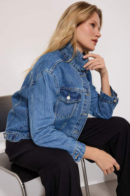 Mavi Oversize Trucker Denim Ceket TWOAW22CE0364 - Trendyolmilla фото 9