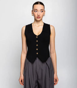 Жилет #КТ103 (7), чёрный