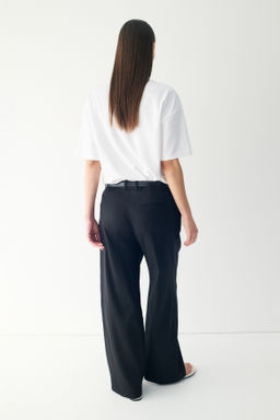 Pantal?n sastre amplio en mezcla de lino Easy Care - H&m фото 5