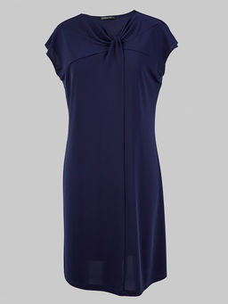 Платье с декоративным узлом по переду