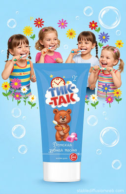 ТИК-ТАК з/паста Bubble gum 2+ лам.туб.62гр