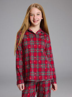 Ekose Desenli K?z ?ocuk Pijama Tak?m?