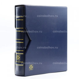 Альбом для монет с 10 листами и защитным шубером формат Optima Синий Классический дизайн LEUCHTTURM 321845