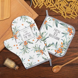 Набор Кухонный Berry garden, варежка-прихватка 20х28см, прихватка 19х19см, 100% хлопок