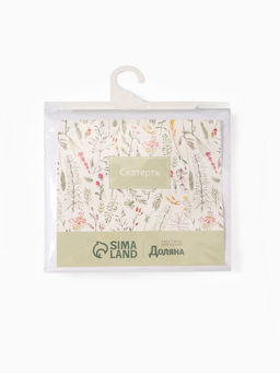 Скатерть «Доляна», белая, 140×260 см