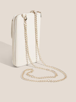 Женская сумка для смартфона LOVE MOSCHINO SLG SIGNATURE Артикул 4561389, молочно-белый  фото 3