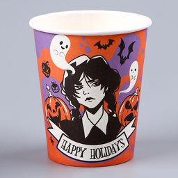 Цена за 10 шт. Стакан одноразовый бумажный «Аниме», 250мл, на Хэллоуин