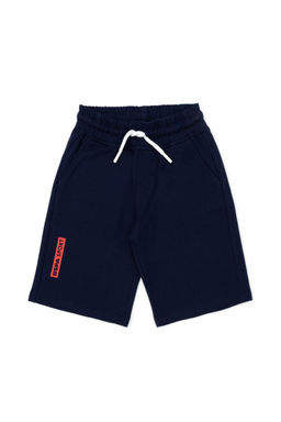 Детские темно-синие вязаные шорты