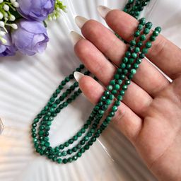 Бусины для украшений из Малахита огранка