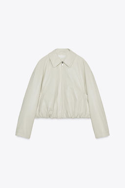 FAUX LEATHER BOMBER JACKET - Zara фото 7