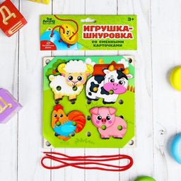 Деревянная игрушка-шнуровка Ферма - Лесная мастерская фото 8