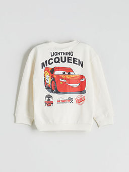 Arabalar Bask?l? Erkek ?ocuk Sweatshirt