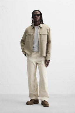 RELAXED FIT ZIP-UP OVERSHIRT - Zara фото 10
