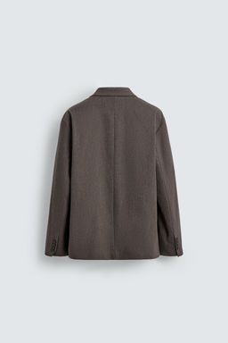 BLAZER TRAJE ESTRUCTURA RELAXED FIT / Marr?n / Topo - Zara фото 8