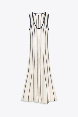 MIDI CUT-OUT KNIT DRESS