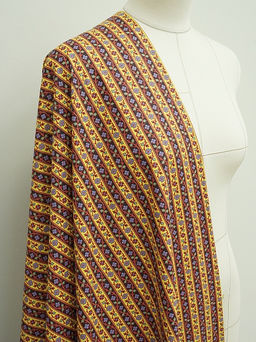 Перкаль Цветущие полоски, ГОСТ, ш.1.5м, хлопок-100%, 125гр/м.кв - Купава фото 10