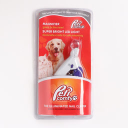 Когтерез для животных, с LED фонарём и контейнером для когтей, на батарейках, бело-фиолет. - Simaland фото 8