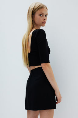 Button-front mini skirt - H&m фото 4