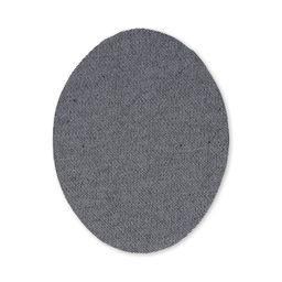 Термоаппликация BLITZ Термозаплатка овал №1 13х10 см 2 шт 1-01-04 серый