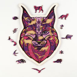 Пазл деревянный фигурный Рысь, в раме - Puzzle фото 11