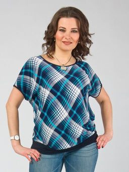 Блуза широкого покроя с рукавом кимоно