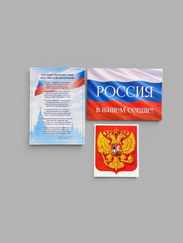 Набор оформительский "Россия в нашем сердце" (5 предметов)