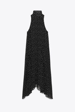 ZW COLLECTION HALTER POLKA DOT DRESS - Zara фото 8