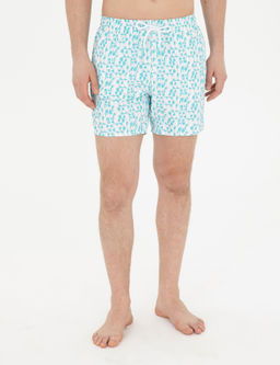 Пляжные шорты синие