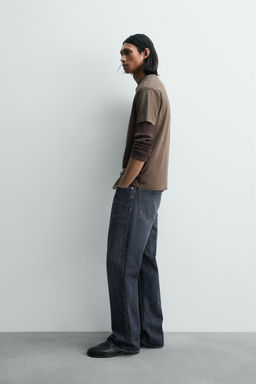 FADED TEXT BOXY FIT T-SHIRT - Zara фото 4