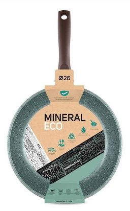 Сковорода MINERAL ECO, несъемная ручка, 26 см