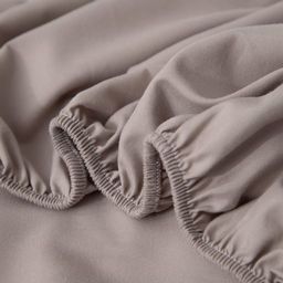 Комплект постельного белья Однотонный Сатин на резинке CSR028 Евро - Ситрейд фото 5