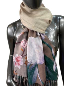 Мягкий палантин из кашемира, мультицвет - Greta фото 4