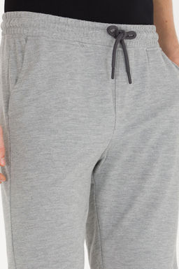 Мужские серые меланжевые вязаные шорты - U.s. polo assn фото 7