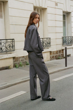 HERRINGBONE JACKET WITH POCKETS - Zara фото 4