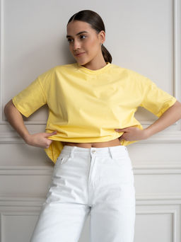 Футболка унисекс Оверсайз, цв. Желтый