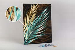 ФРЕЯ PNB/PMPT-224 Набор для раскрашивания по номерам ( с поталью ) 40 х 30 см Пальмовые ветви. Часть 2