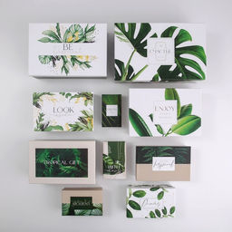 Набор коробок 10 в 1, упаковка подарочная, GREEN, 12?7?4 - 32.5?20?12.5 см