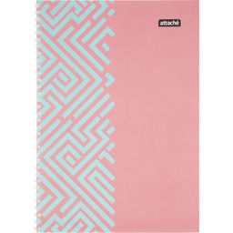 Бизнес-тетрадь А4 60л Attache Греция Голубой/Красныйклет, 65г, греб, ВД-лак