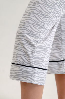 Арт. 9164 Пижама с бриджами 44-50 (4 шт) Цвет:темно-синий, серый - Калинка фото 21