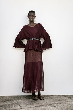 RIB KNIT CARDIGAN WITH BELT