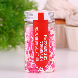 Кондитерская посыпка Клубника со сливками, 50 г - Simaland фото 2