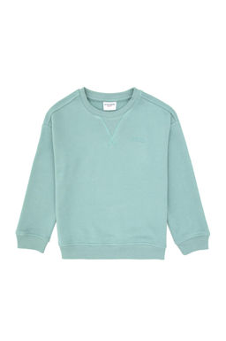 Erkek _ocuk Mint Bisiklet Yaka Basic Sweatshirt