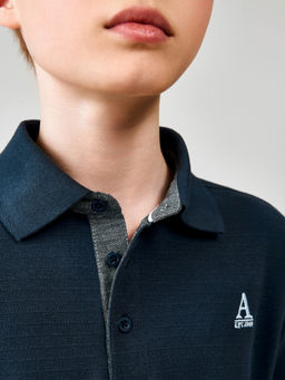 ACOOLA / Сорочка-поло верхняя для мальчиков Sova темно-синий  фото 4